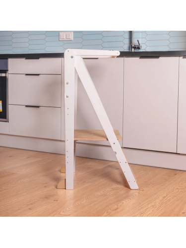 Double kitchen helper tower Twin kitchen helper stool