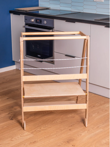 Double kitchen helper tower Twin kitchen helper stool