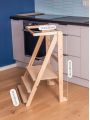 Double kitchen helper tower Twin kitchen helper stool