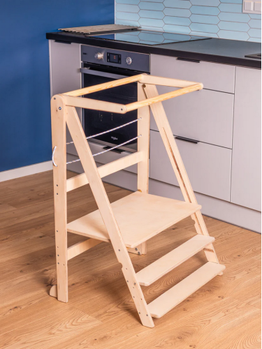 Double kitchen helper tower Twin kitchen helper stool