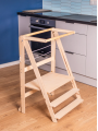 Double kitchen helper tower Twin kitchen helper stool